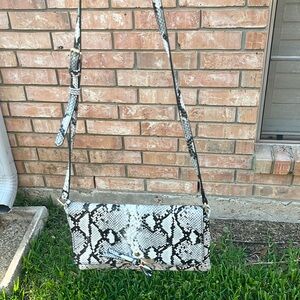Black snake skin (fake) purse